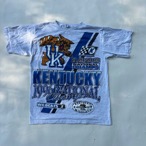 Sunrise Sportswear Other - Vintage 1996 Kentucky Wildcats National Champs T Shirt Heather Gray Large NCAA